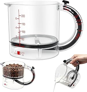 Adjustable Measuring Cup,Multi 4 in 1 Adjustable Measuring Cup,Precision Measure Cup,Space-Saving Easy To Clean No Waste, All-In-1 Up Cup Measuring Cups For Cooking And Baking (1 Pcs)