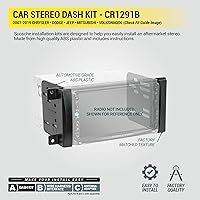 Vista 4 de Kit de instalación de radio Scosche CR1291B de doble DIN para salpicadero Compatible con ciertos vehículos Chrysler, Dodge, Jeep, Mitsubishi y VW