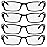 TruVision Readers - 9501HP - 4 pk - Black 5.00