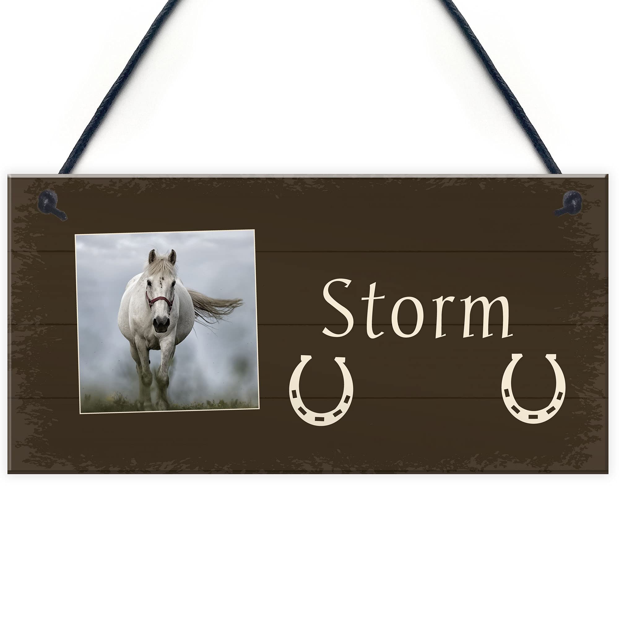 Shabby Chic Stable Sign PERSONALISED Horse Lover Gift Home Decor Gift