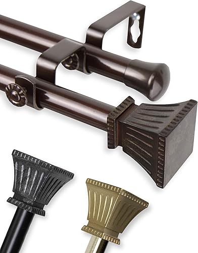 Miniatura 4 de Rod Desyne set de barra doble para cortina de vidrio