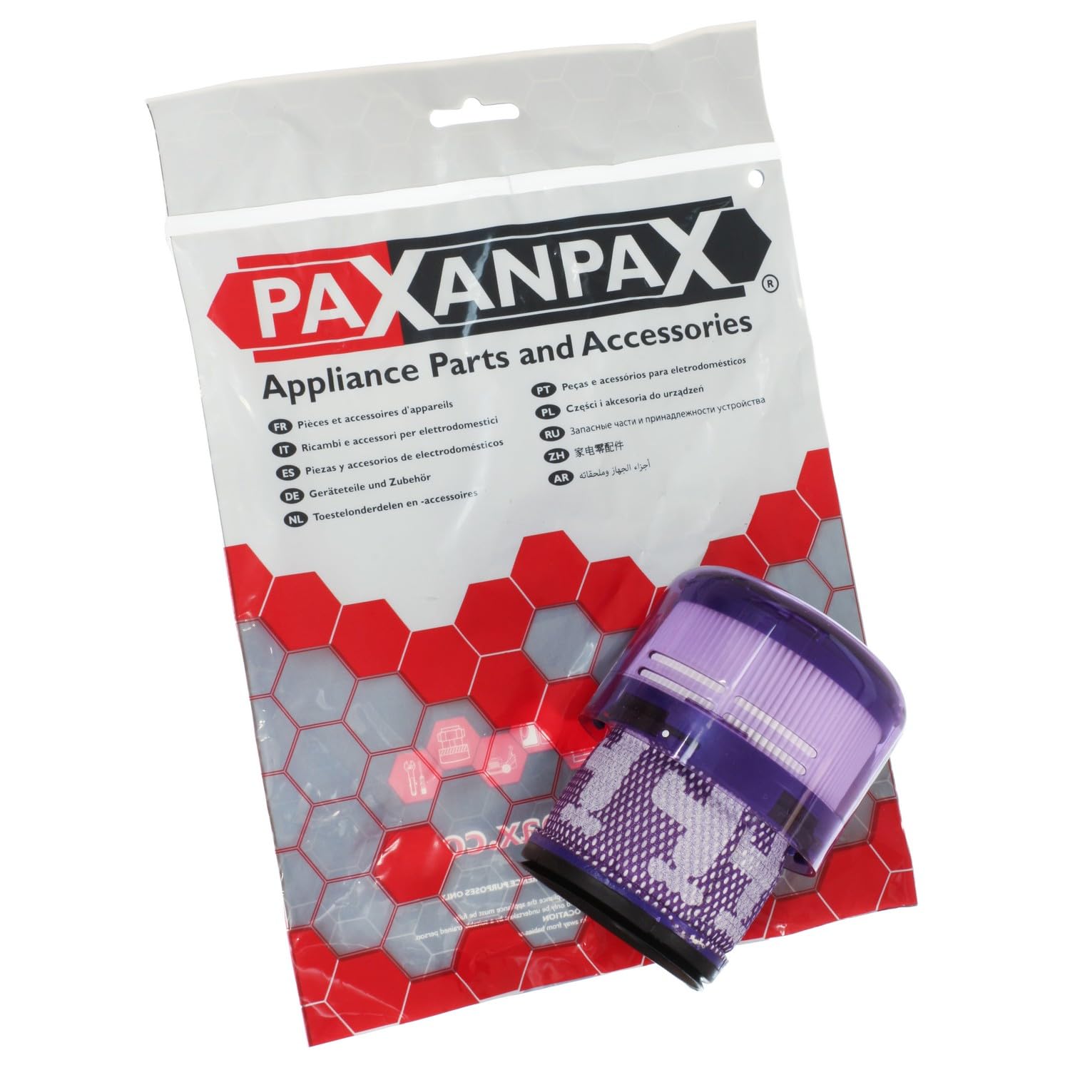 Paxanpax PFC1425 - Filtro per aspirapolvere Dyson Omni-Glide SV19, in plastica