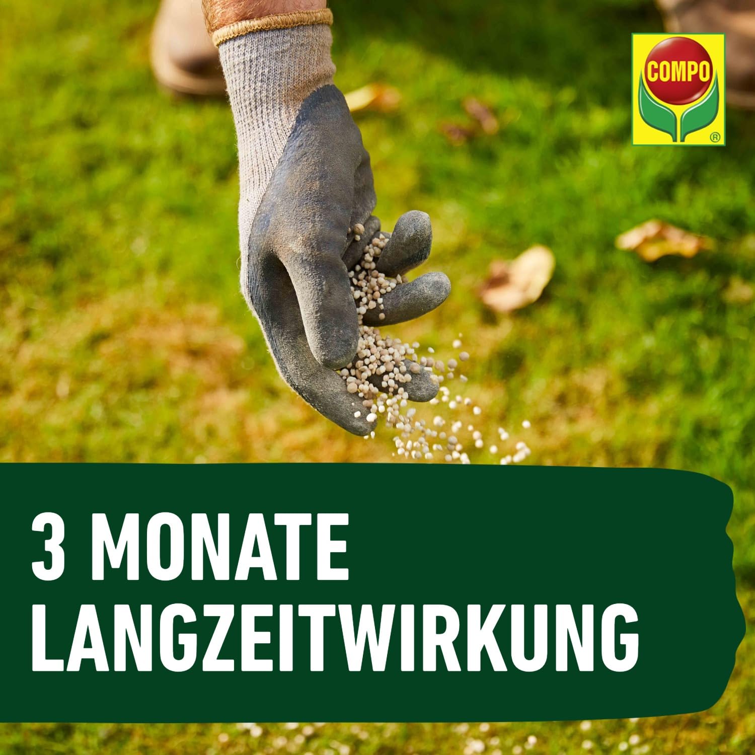 COMPO Herbstrasendünger mit Kalium 10 kg für 500m² Langzeitwirkung 3 Monate