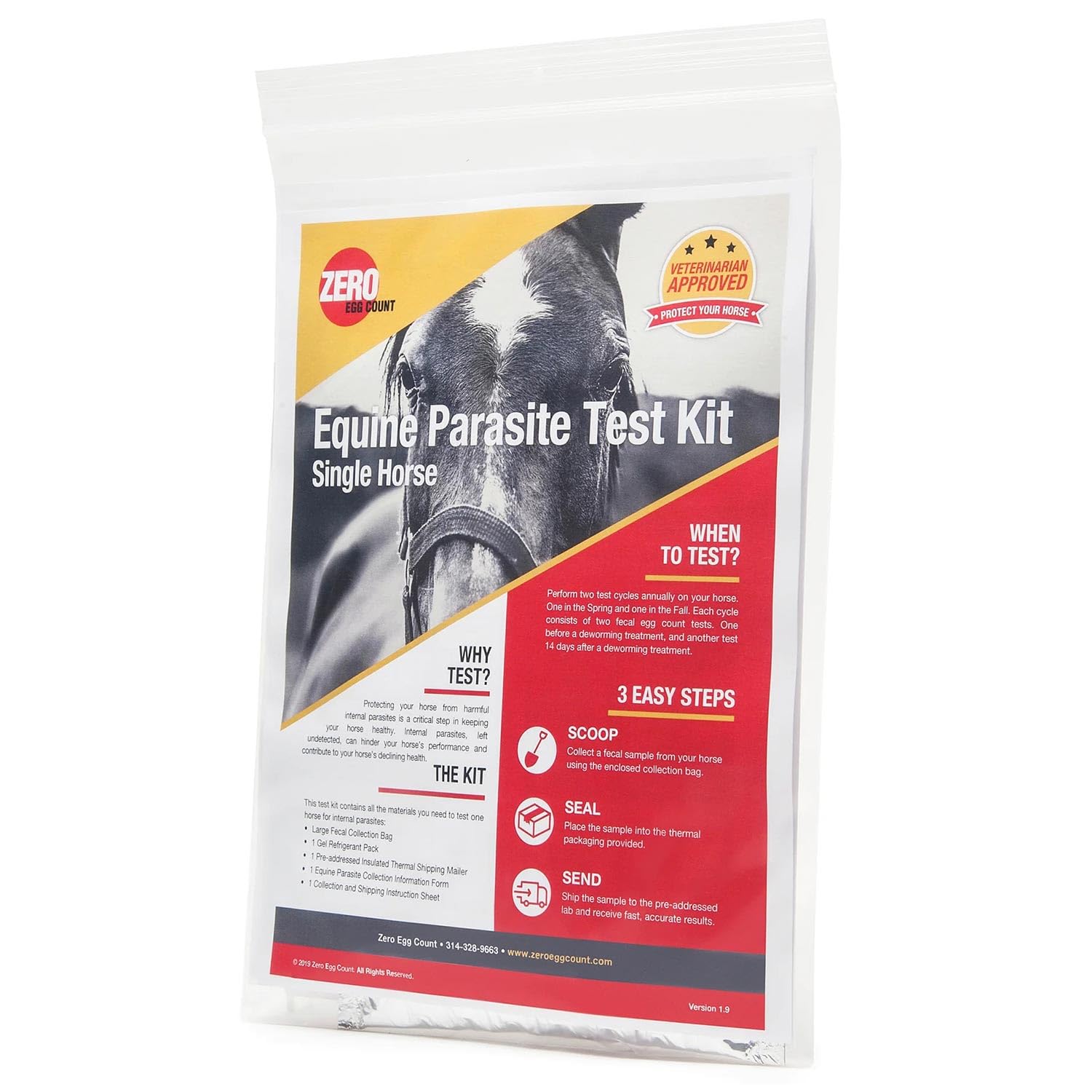 Zero Egg Count Equine Parasite Test Kit