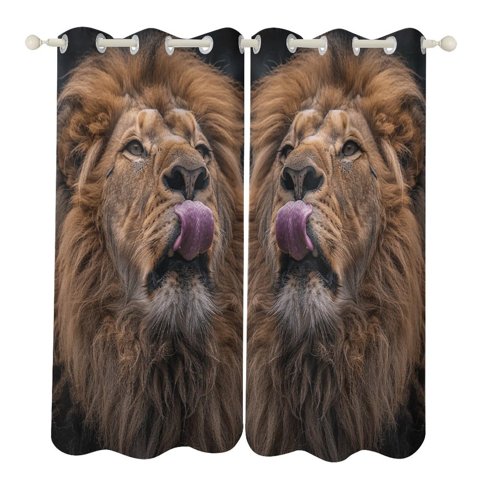 Rideaux occultants isolants chambre et salon bleu marine lot de 2 rideaux thermiques lion