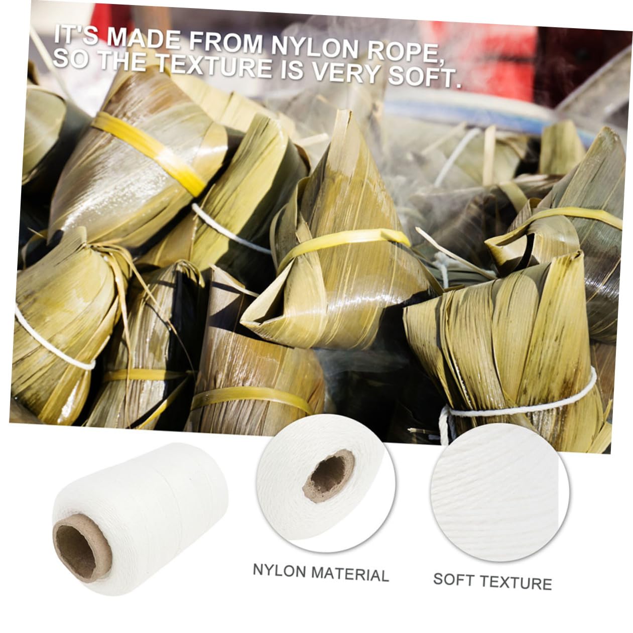 Ficelle Alimentaire 1 Rouleau en Coton Blanc pour Viande et Saucisses