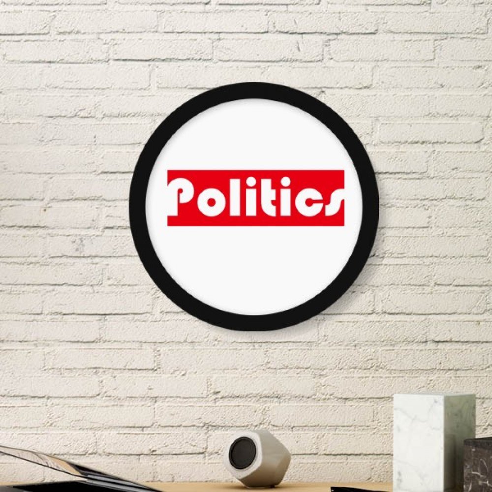 Cadre peinture image politique ronde rouge et stickers muraux pour décoration maison