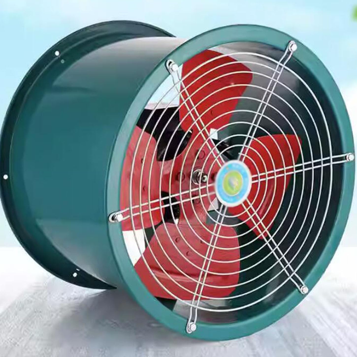 ICEMOB Bathroom Ventilation Fan,Compact Inline Extractor Fan,Low Noise Duct Fan,Thickened Carbon Steel,Exhaust Fan Axial Flow,Fixed Seismic Design,for Home,Kitchen,Garage,200mm