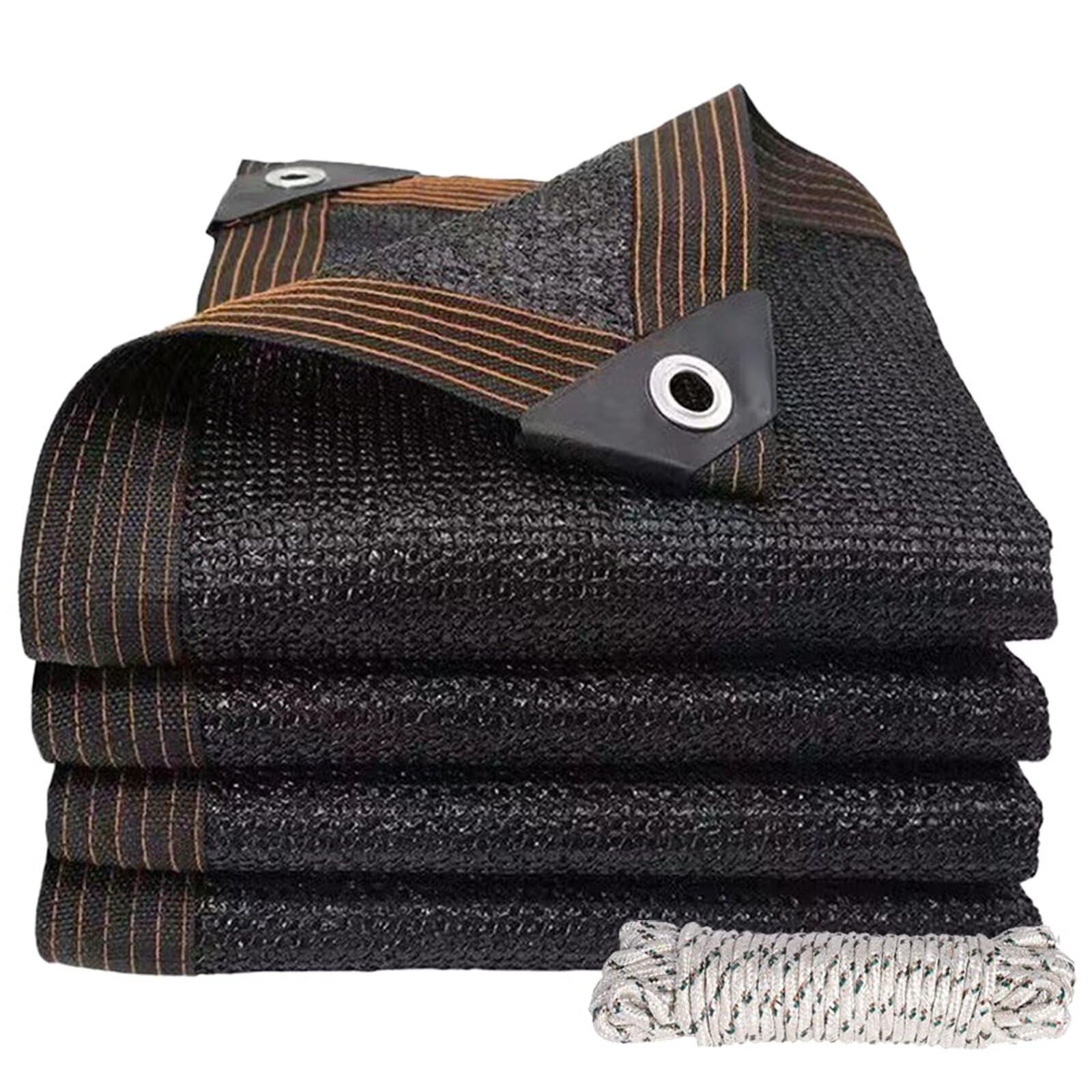 Garden 90% Sun Shade Cloth 8x15FT Mesh Tarp with Grommets for Plant Cover Patio Canopy Garden Pergola Greenhouse Car Barn Kennel Black