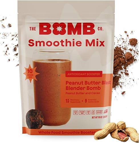 Miniatura 12 de The Bomb Co. Blender Bomb, The OG, Mezcla de batido de superalimentos con semillas de chía, semillas de cáñamo, semillas de lino, sal marina y