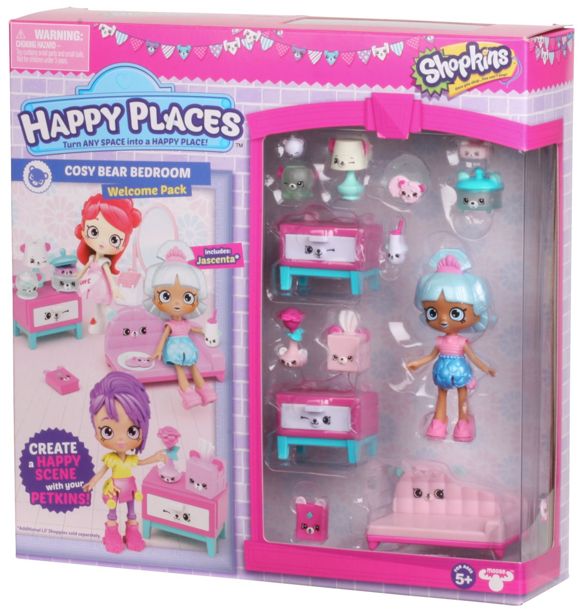 Amazon.com: Happy Places Shopkins S3 Welcome Pack - Cosy Bear