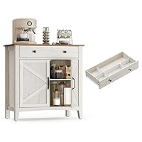 VASAGLE Credenza Cucina, Mobiletto con Cassetto