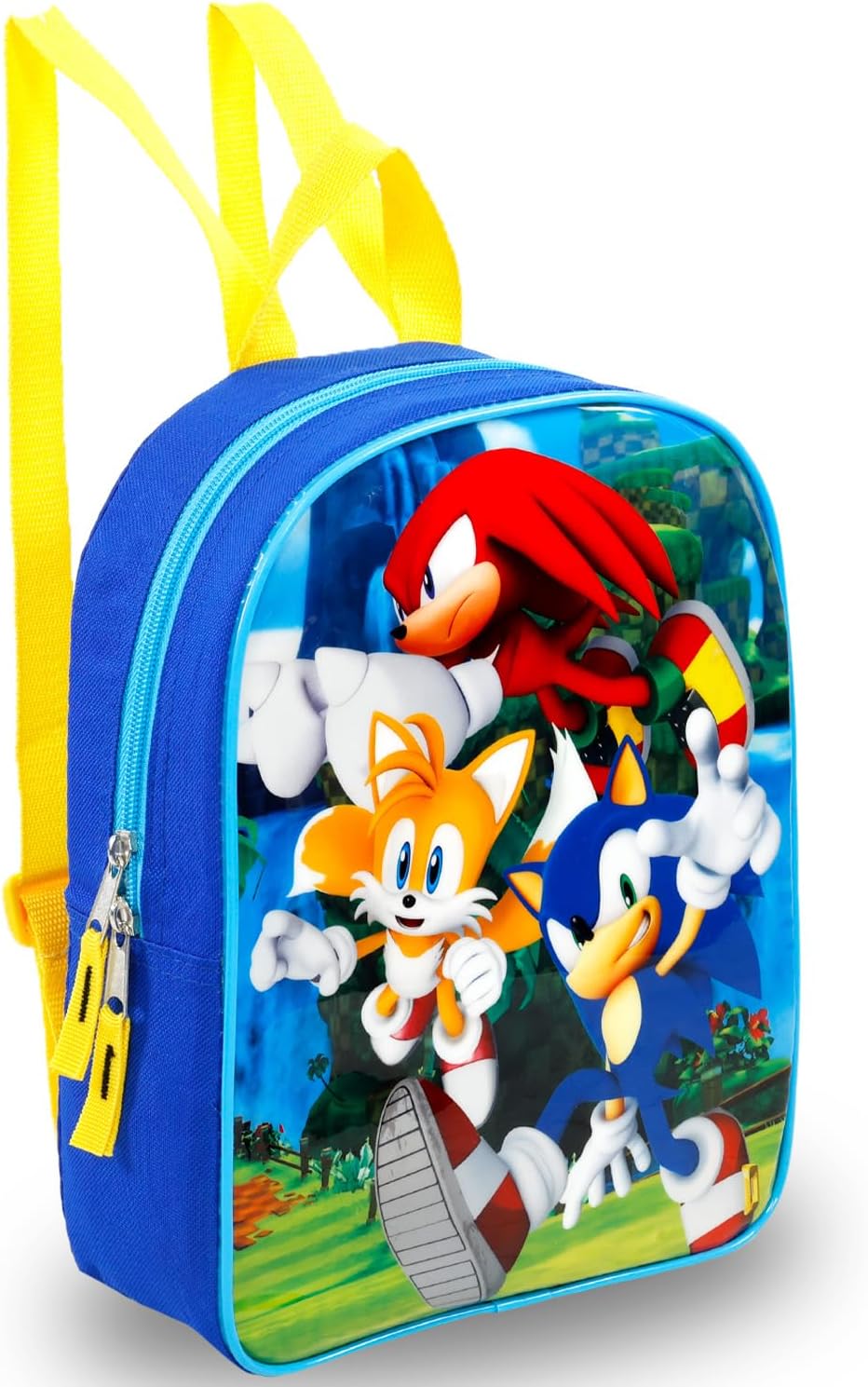 Sonic the Hedgehog Mini Backpack for Kids - Bundle with 11” Video Game Mini Bag Plus Stickers, Water Bottle, More | Sonic Backpack Small for Boys, Girls, Kids - Image 2