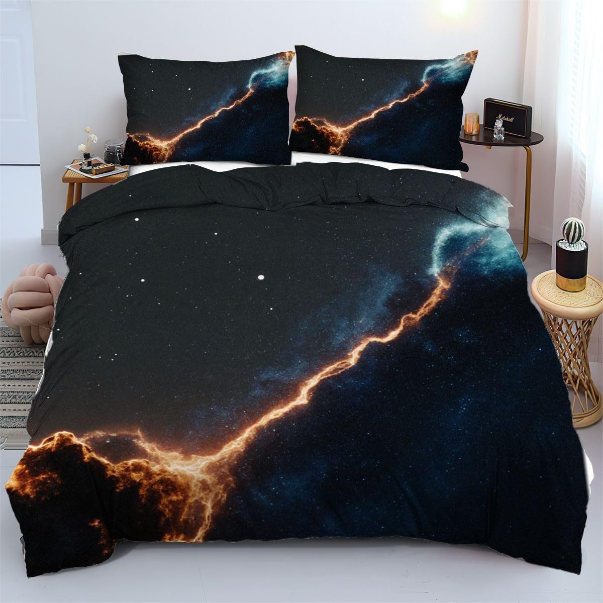 Linge de lit 220x240 cm pour une chambre d'adolescent moderne