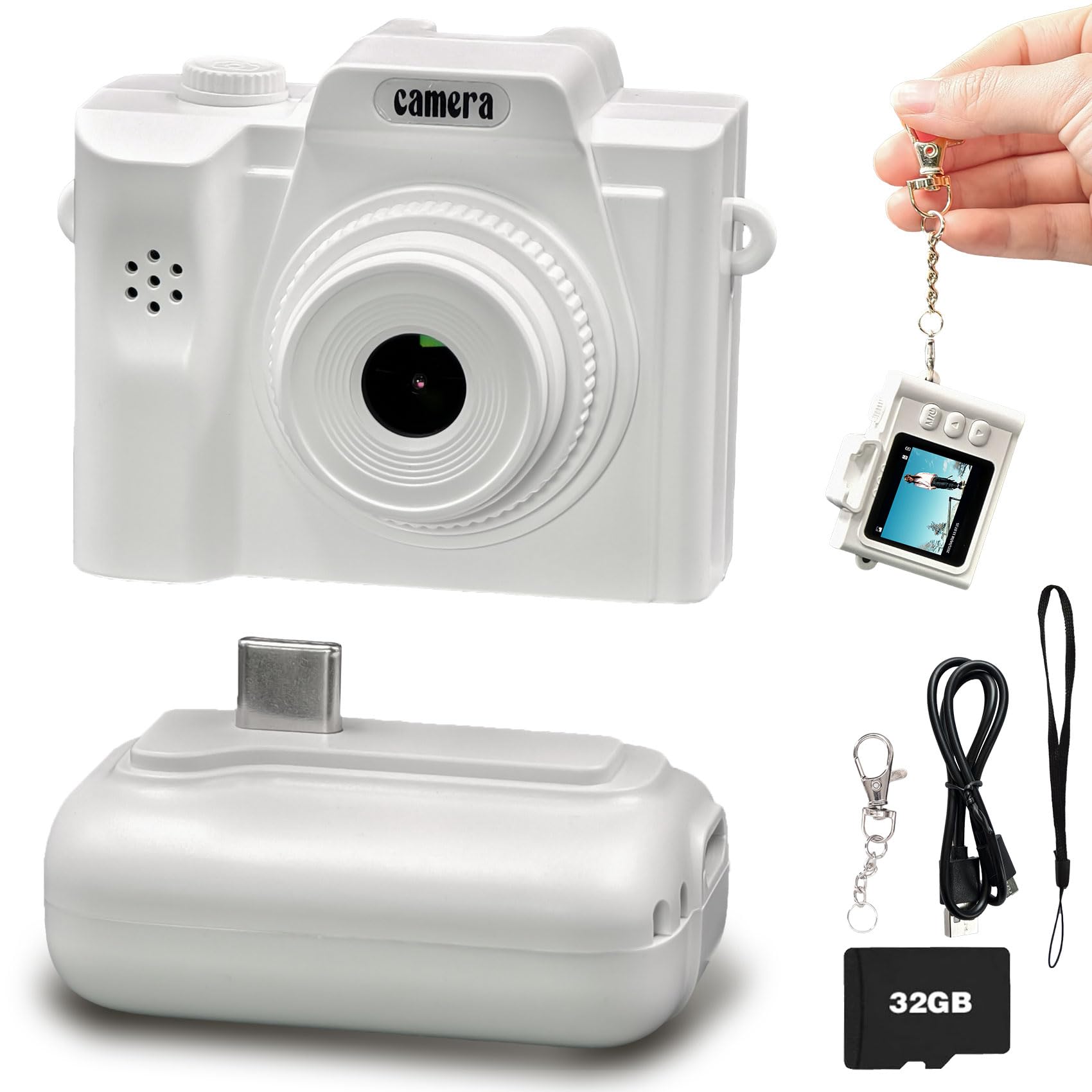 Amazon.com : Mini Keychain Camera, 1080P Digital Camera, Retro