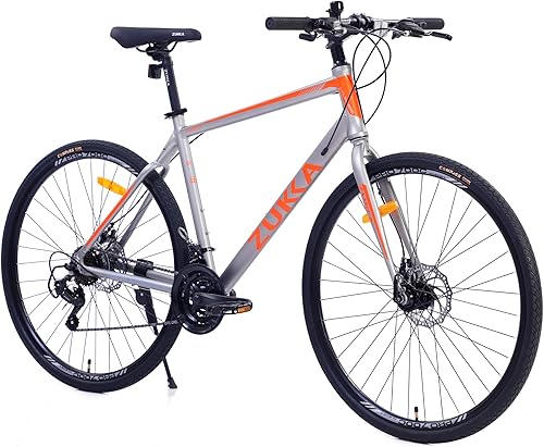 Bicicleta de carretera 700C, 3 velocidades 721, marco de aleación de aluminio, freno de disco, bicicleta de carreras, bicicleta de cercanías,