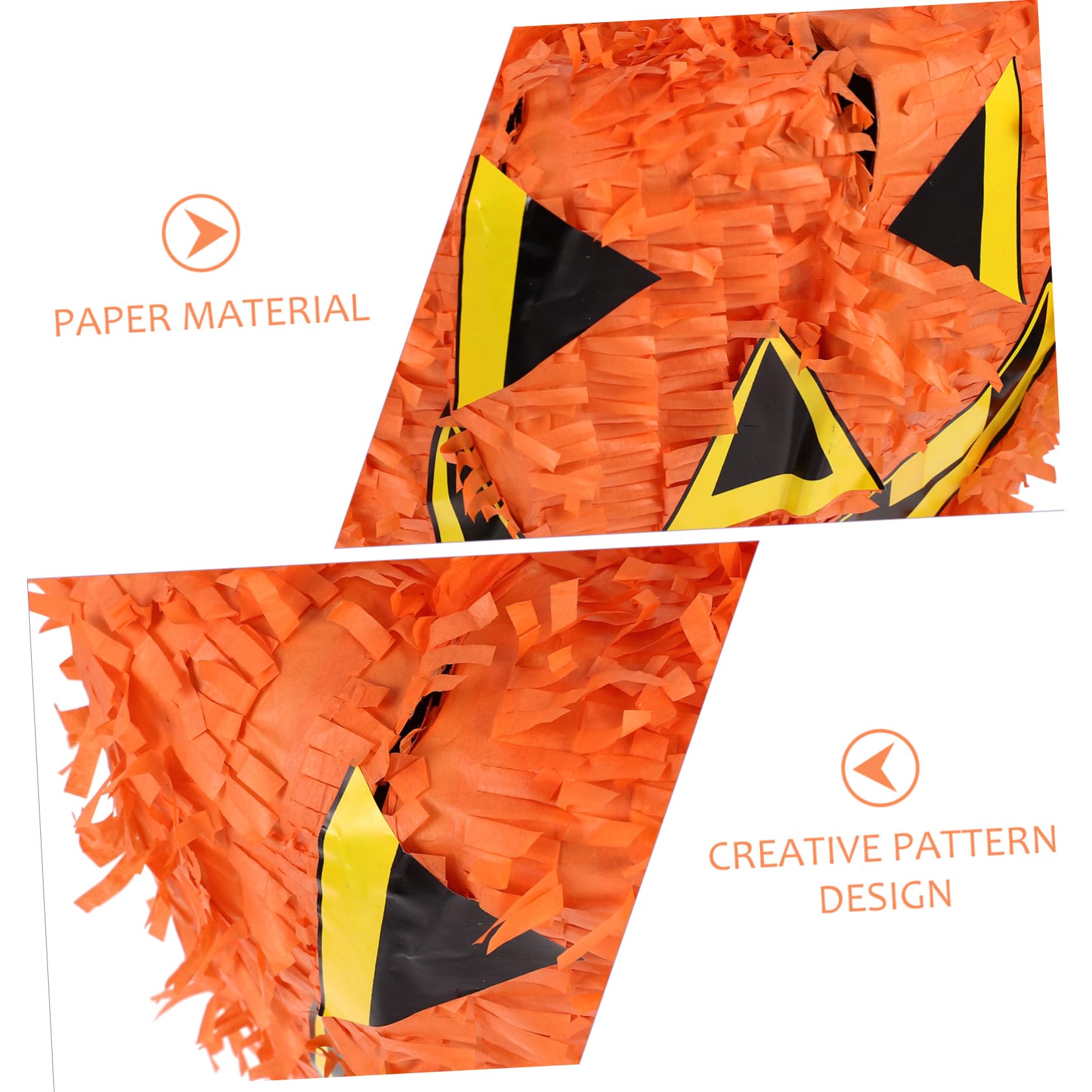 Kürbis Piñata Umweltfreundlich für Kindergeburtstag und Halloween aus Papier Kreatives Halloween Spielzeug mit Süßigkeiten zu Füllen Traditionelles Design