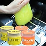 PULIDIKI Car Cleaning Gel Orange 2Pack and Car Cleaning Putty Yellow 2Pack Bundle