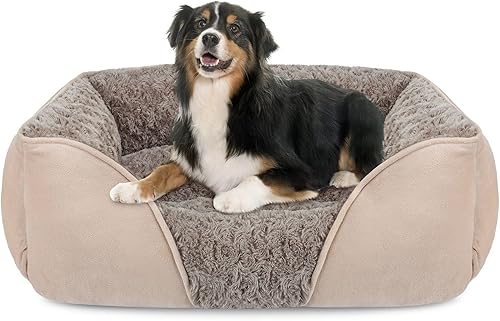 Miniatura 14 de INVENHO Cama extragrande para perros grandes, medianos y pequeños, rectangular, lavable, ortopédica, suave y relajante, duradera para mascotas, con