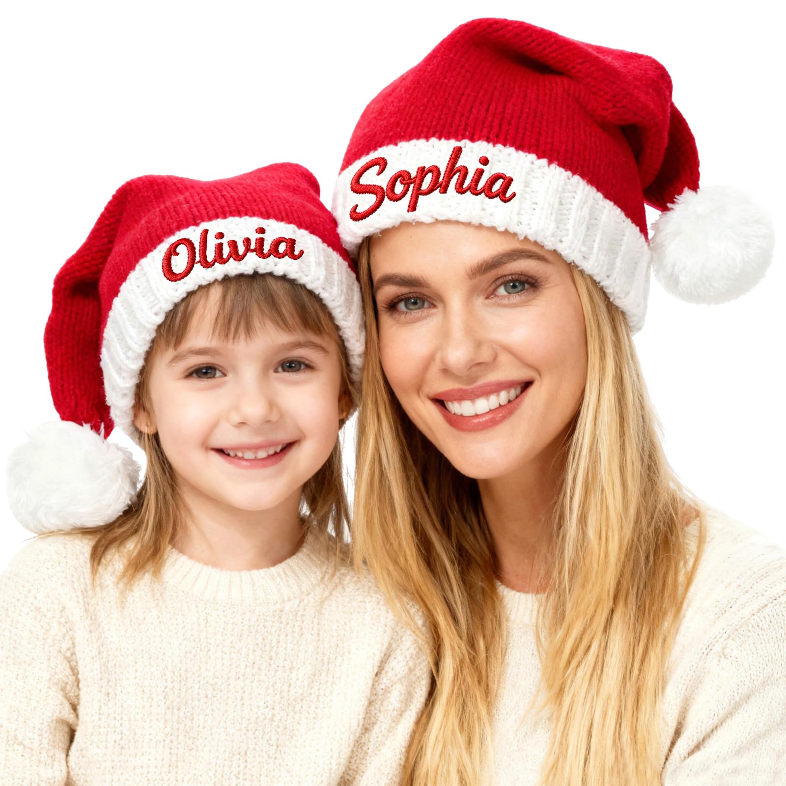 Custom Santa Hat for Adult Kids Personalized Gift Christmas Hats