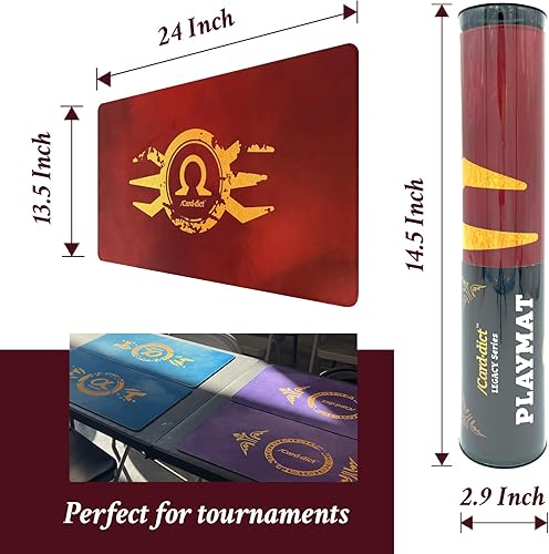 Miniatura 10 de MTG - Tapete de juego de 13.5 x 24 pulgadas, tapete de cartas MTG, tapete de juego Magic The Gathering, tapete de juego YuGiOh, tapete de juego