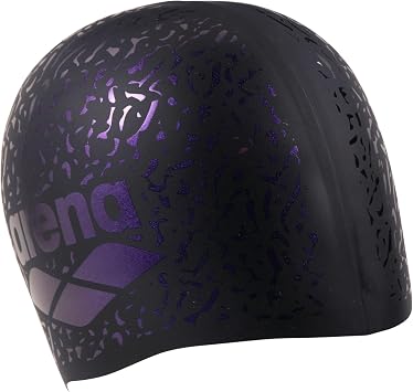 ARENA Unisex Shine Silicone Swim Cap for Women and Men Fitness Swimmers Intensive Training Durable Soft Elastic Bathing Cap