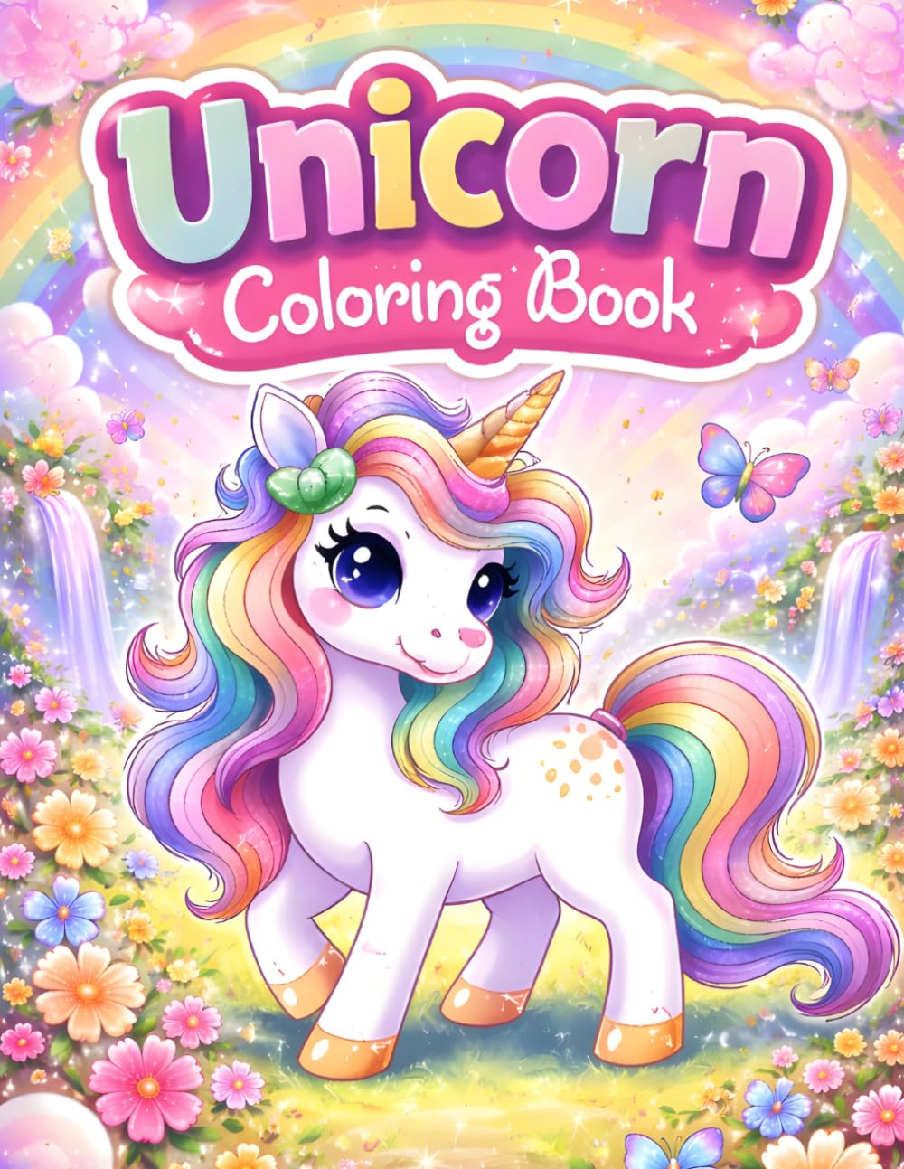 Unicorn Coloring Book for All Ages: Cute, Magical & Fun Unicorn Coloring Pages for Kids, Teens & Adults | Relaxing, Stress Relief & Creative Fantasy Designs