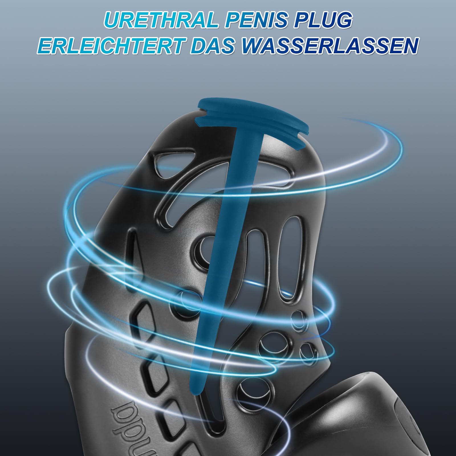 Electro Choc Chastity Cage Hommes avec 9 fréquence Smart Remote Cage de chasteté Hommes avec 3 Penis Rings, Dilator Cock Cage SM Bondage Sex Toys for Male, Couples