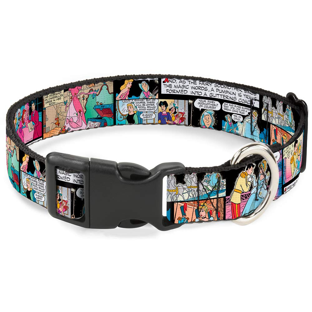 Collier Cendrillon Buckle Down en plastique avec clip pour chien