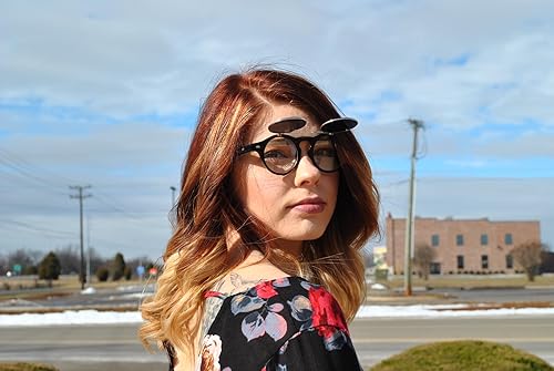 Miniatura 7 de OWL Gafas de sol retro retro retro con estilo ahumado y lente marrón