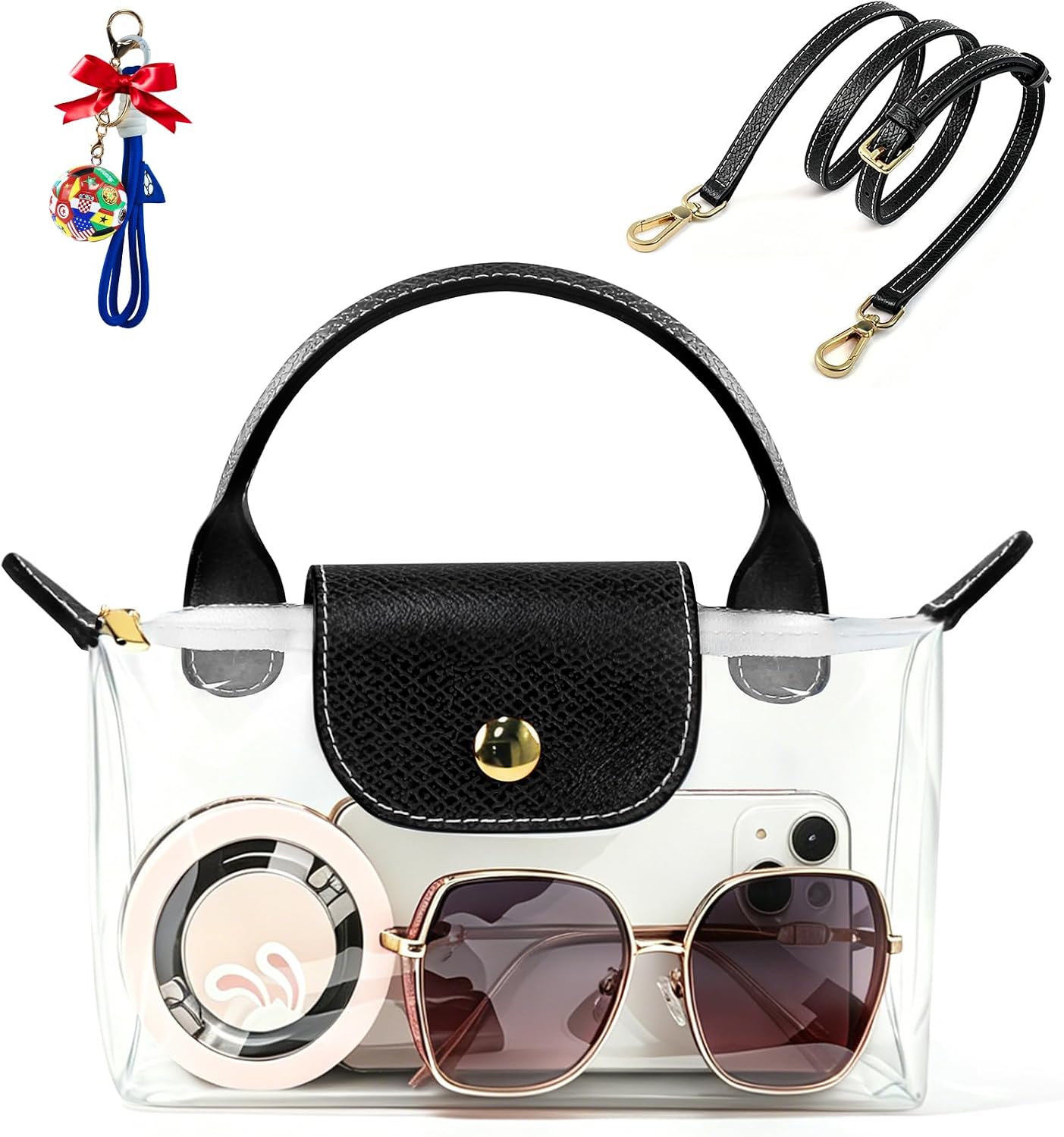 Mini Crossbody Bags for Women, Handbag with Detachable Adjustable Strap