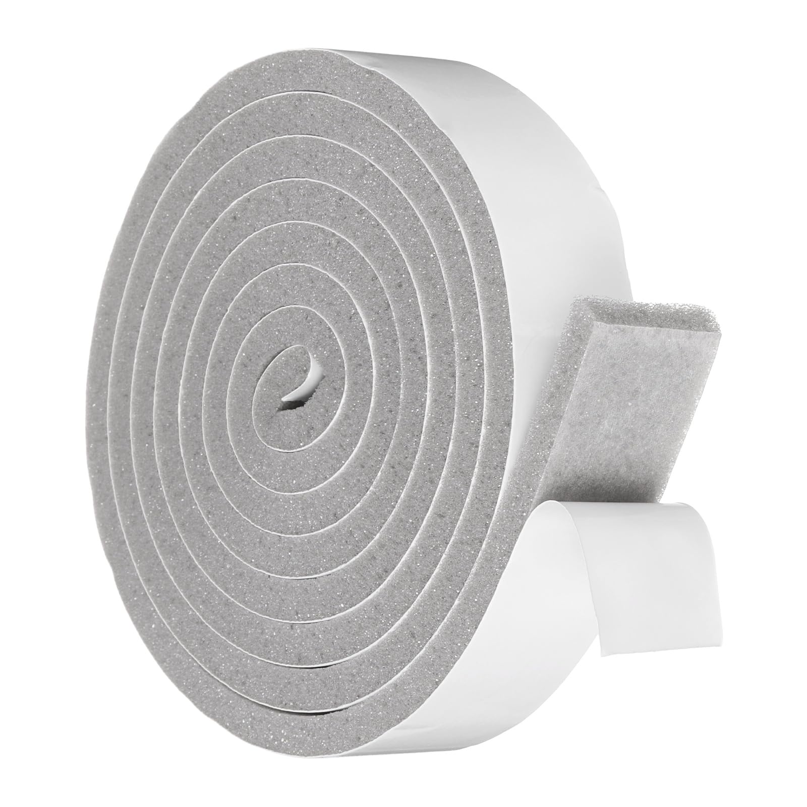 sourcing map 40mmx8mm Foam Weather Stripping, Self Adhesive Door Seal Insulation Strips, Soundproofing Foam Seal Tape for Door/Window, Air Conditioning (2 Meter Total Length in 1 Roll)