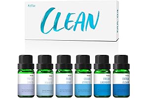 MitFlor Clean Set: Premium Therapeutic Grade Essential Oils for Diffusers and Home