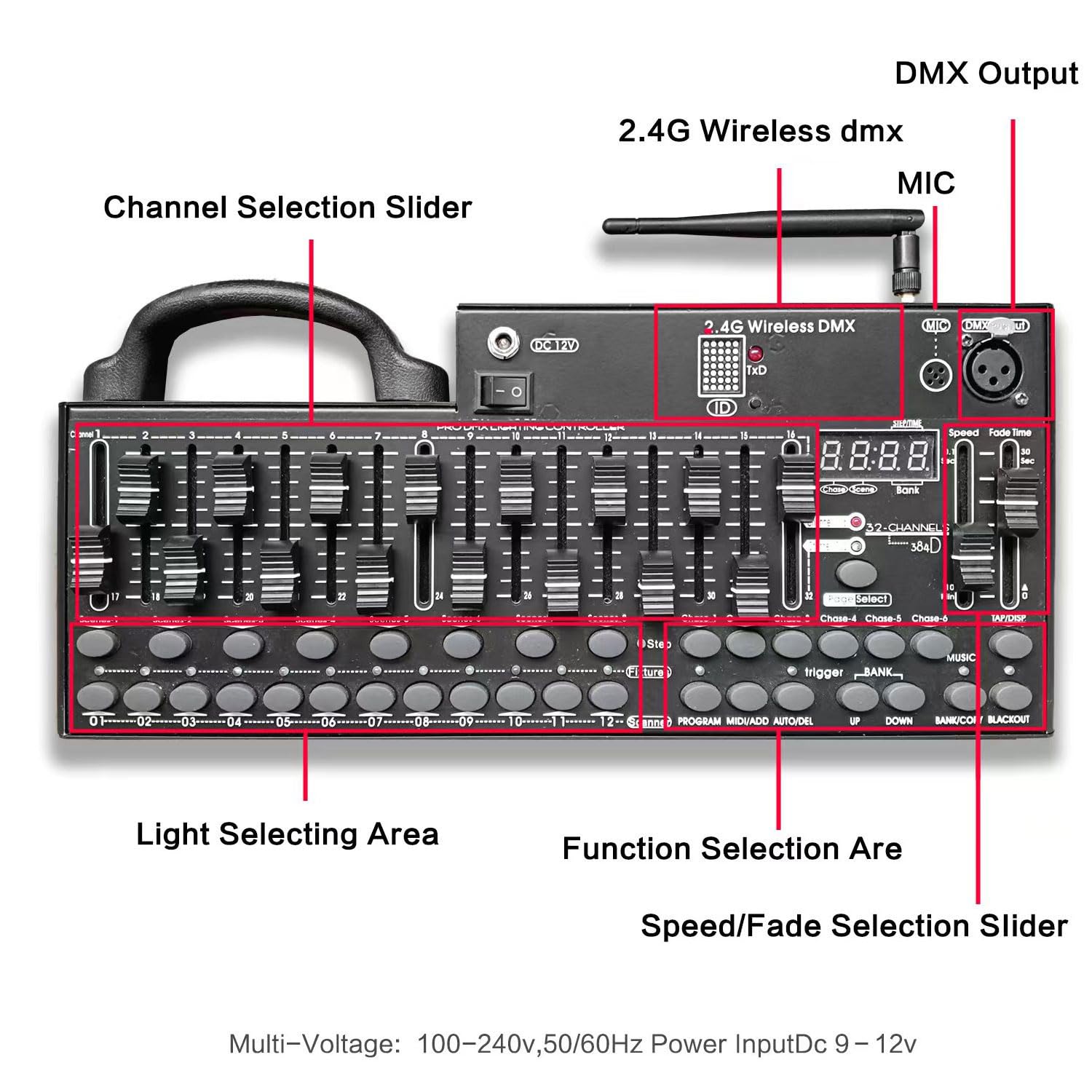 Amazon.com: DMX 384 Controller Channel MINI DMX Control console