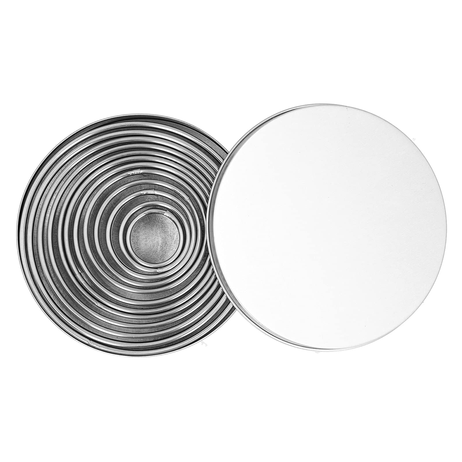 12Pcs Leather Cutting Dies Set, Leather Round Hole Puncher Circular Leather Cutting Mold Punching Die with Storage Box for Handmade DIY Leather Craft Leather Die Cutter