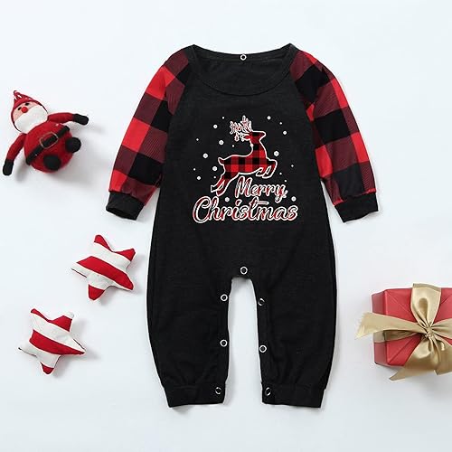 Miniatura 5 de Pijamas de Navidad a juego para la familia, conjunto de pijamas de Navidad a cuadros, pijamas a juego para la familia