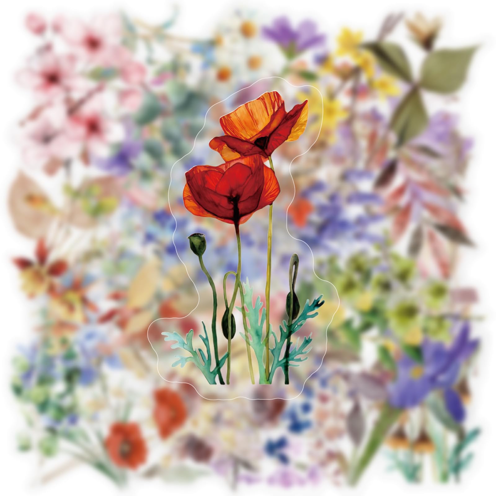 320 Blumen- Und Wachssiegel-Aufkleber – Für Scrapbooking, Tagebücher & Basteln, Wasserfest