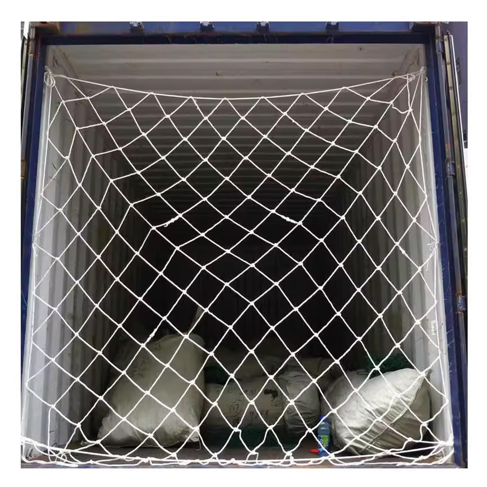 Genérico Red de elevación de Carga de Alta Resistencia de 4 x 4 Metros (13,1 x 13,1 pies) - Capacidad de 4 toneladas, Eslinga de poliéster Duradera, Malla de 20 cm (7,9 Pulgadas) para el Transporte y