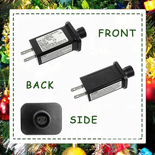 Miniatura 32 de 4.5V 2.7W LED Transformador Reemplazo Clase 2 Fuente de alimentación para Navidad Cadena de luces inflables Decoraciones LED Controlador LED IP44