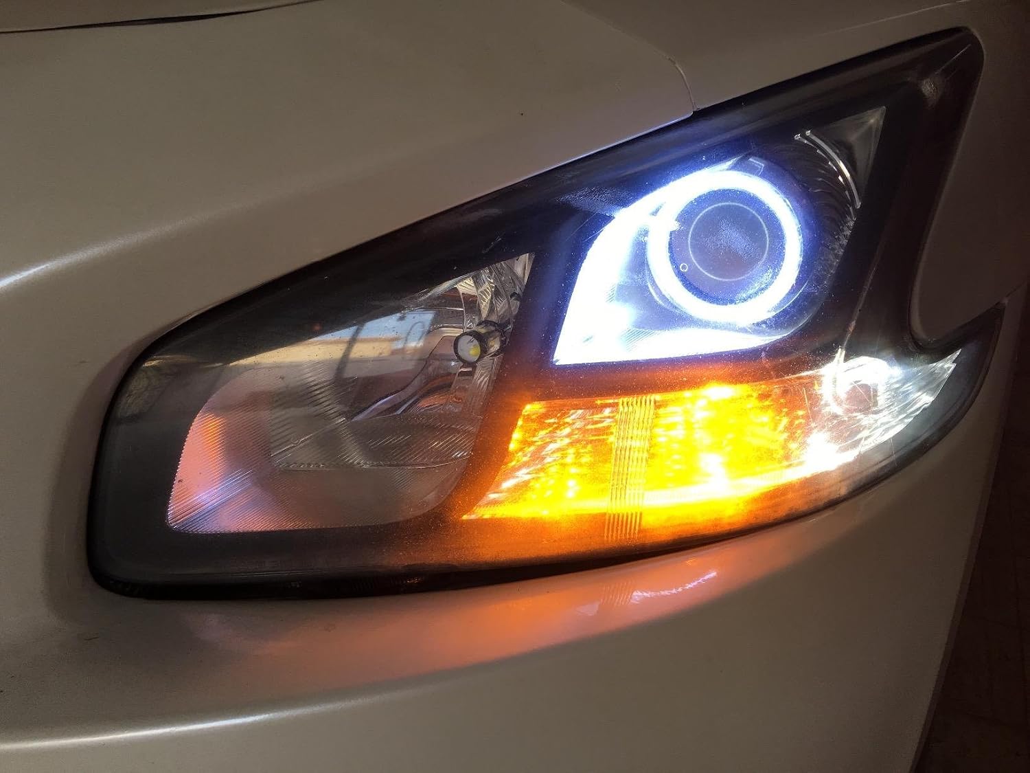 Alla Lighting Extremely Super Bright Amber Yellow High Power 3035 27-SM 1156 BA15S 7506 LED Lights Bulbs for Turn Signal Blinker Light