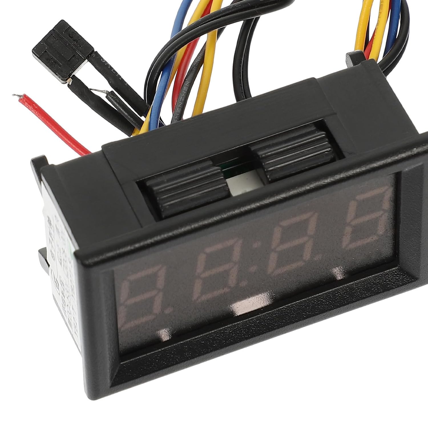 Car Digital Clock and Thermometer for Vehicle Dashboard, Abs Material with Easy Installation and Accurate Measurements, 4-30v Dc Power, Sleek Black Design for Car Interior