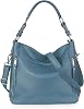 YALUXE Genuine Leather Shoulder Bags Stylish Hobo Handbags Purses Crossbody Bags for Women