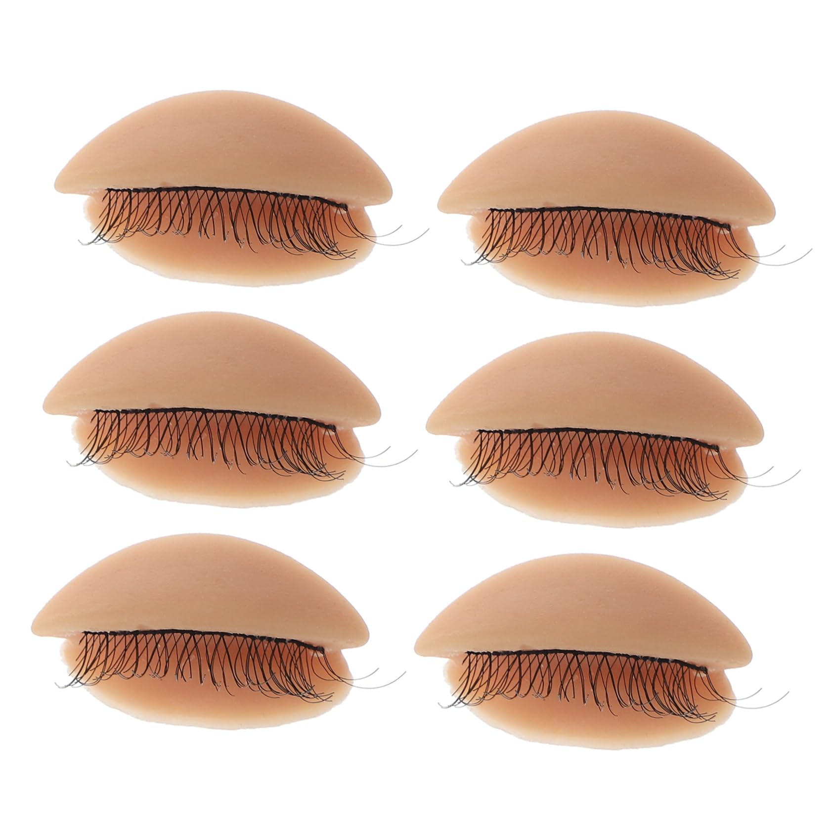 Balacoo 2sets Eyelash Extension Supplies Makeup Practice Kit Replacement Eyelids Lash Tool Set 3pairs*2