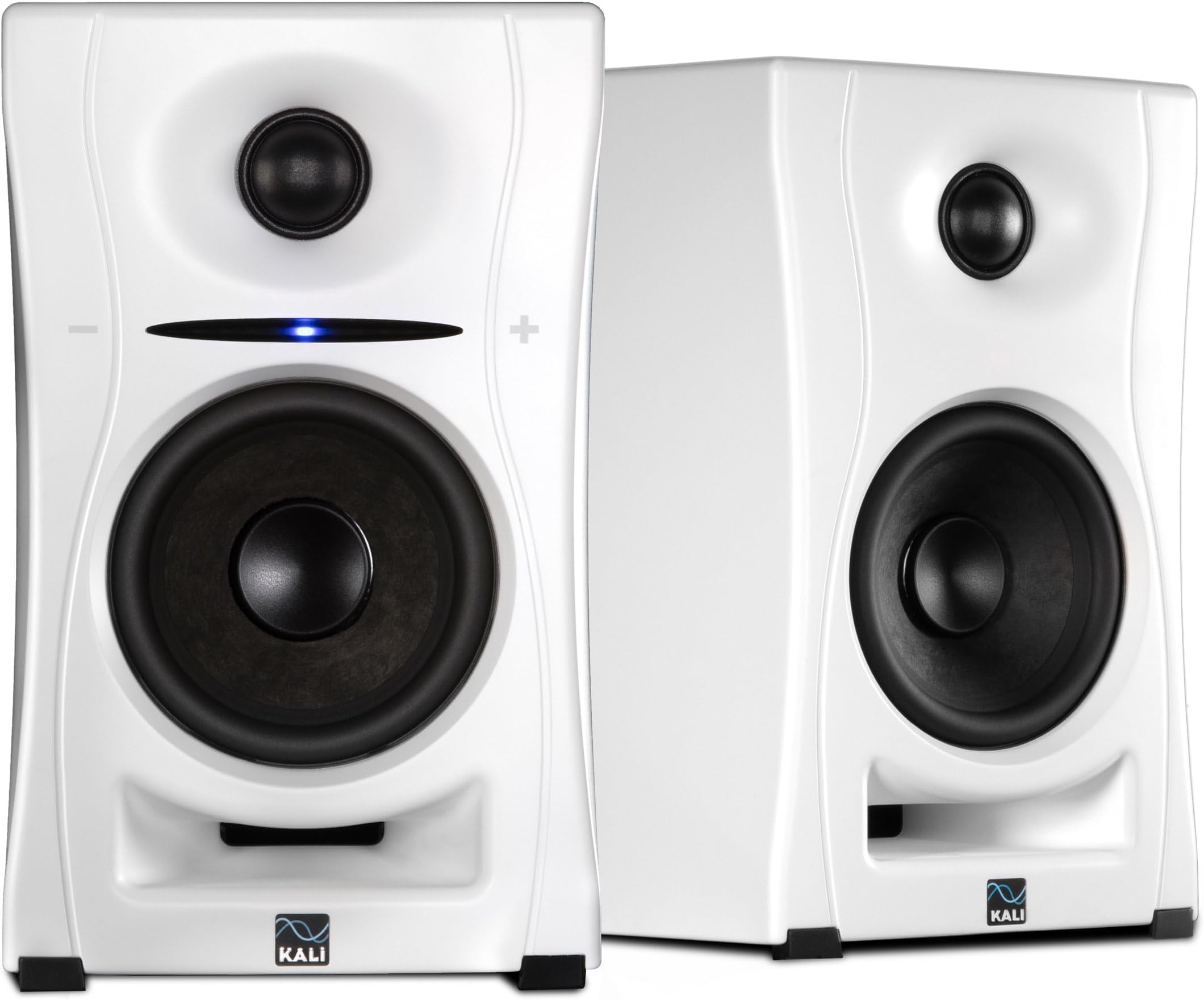 LP-UNF 4” Ultra Nearfield Powered Monitor System w/Bluetooth - Boundary Compensation EQ Settings - for Mixing, Recording, Audio Production - USB-C, TRS, RCA Inputs White (Pair)
