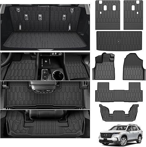 Vista 189 de Powerty Alfombras resistentes para BMW X3 2018 a 2024 y BMW X4 2019 a 2024, a medida para accesorios de X3 y X4, de elastómero termoplástico 3D