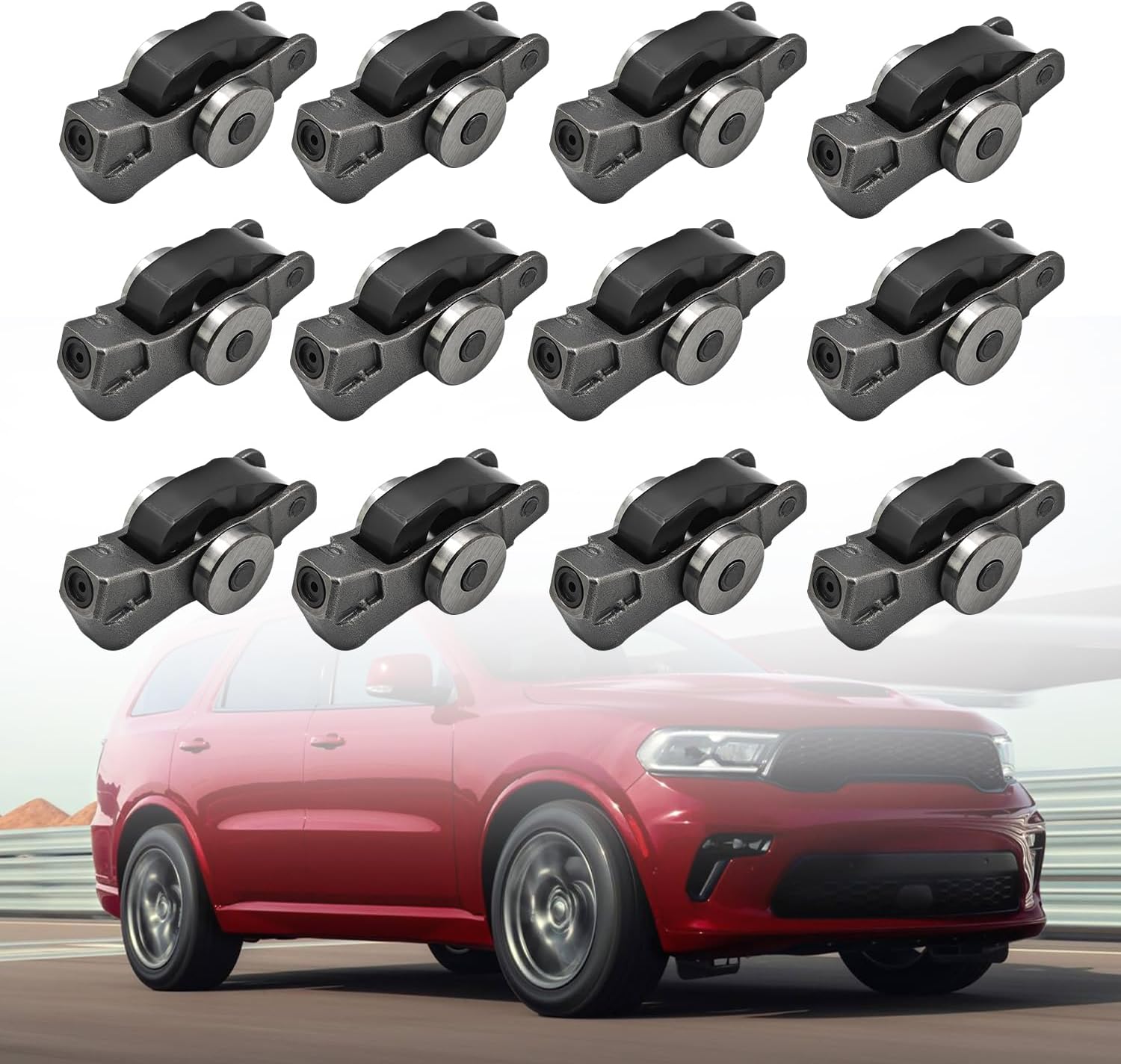 5047896AD Set of 12 Valve Rocker Arm Left Or Right Replacement for Chrysler Pacifica, for Dodge Durango, for Jeep Wrangler/Grand Cherokee, for Ram ProMaster 1500 3.6L,Replace#5047896AC