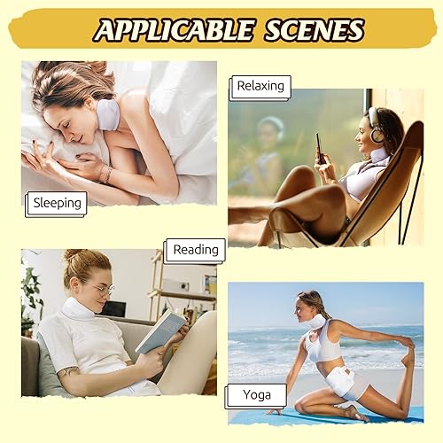 Miniatura 7 de Paquete de aceite de ricino, 2 paquetes de aceite de ricino orgánico reutilizables para cintura y cuello, correa elástica ajustable para