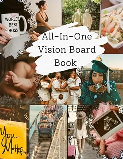 All-In-One Vision Board Book: Vision Board Clip Art Book Scrap Book