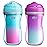 Chicco Double-Wall Insulated Sippy Cup with Bite-Proof Rim Spout and Spill-Free Lid 9oz. | Top-Rack Dishwasher Safe | Easy to Hold Ergonomic Indents | Pink/Teal/Purple Ombre, 2pk | 12+ months