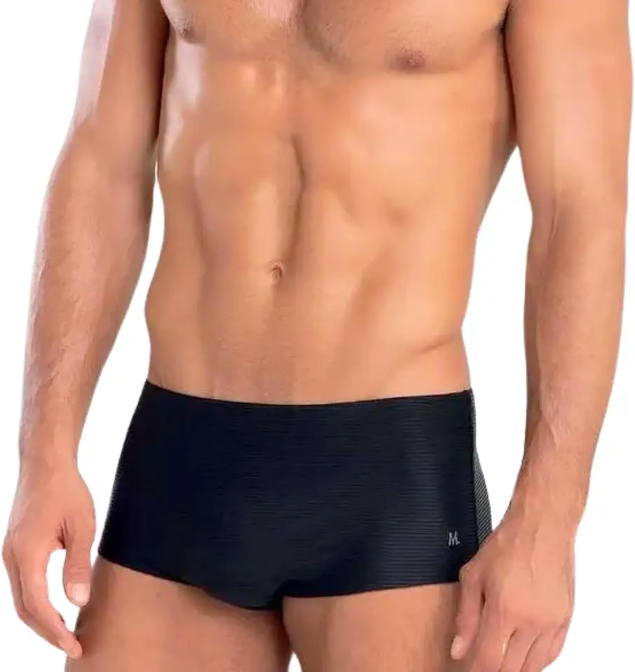 Sunga Mash Masculina Texturizada Lateral Larga Praia Cordão Ajustável